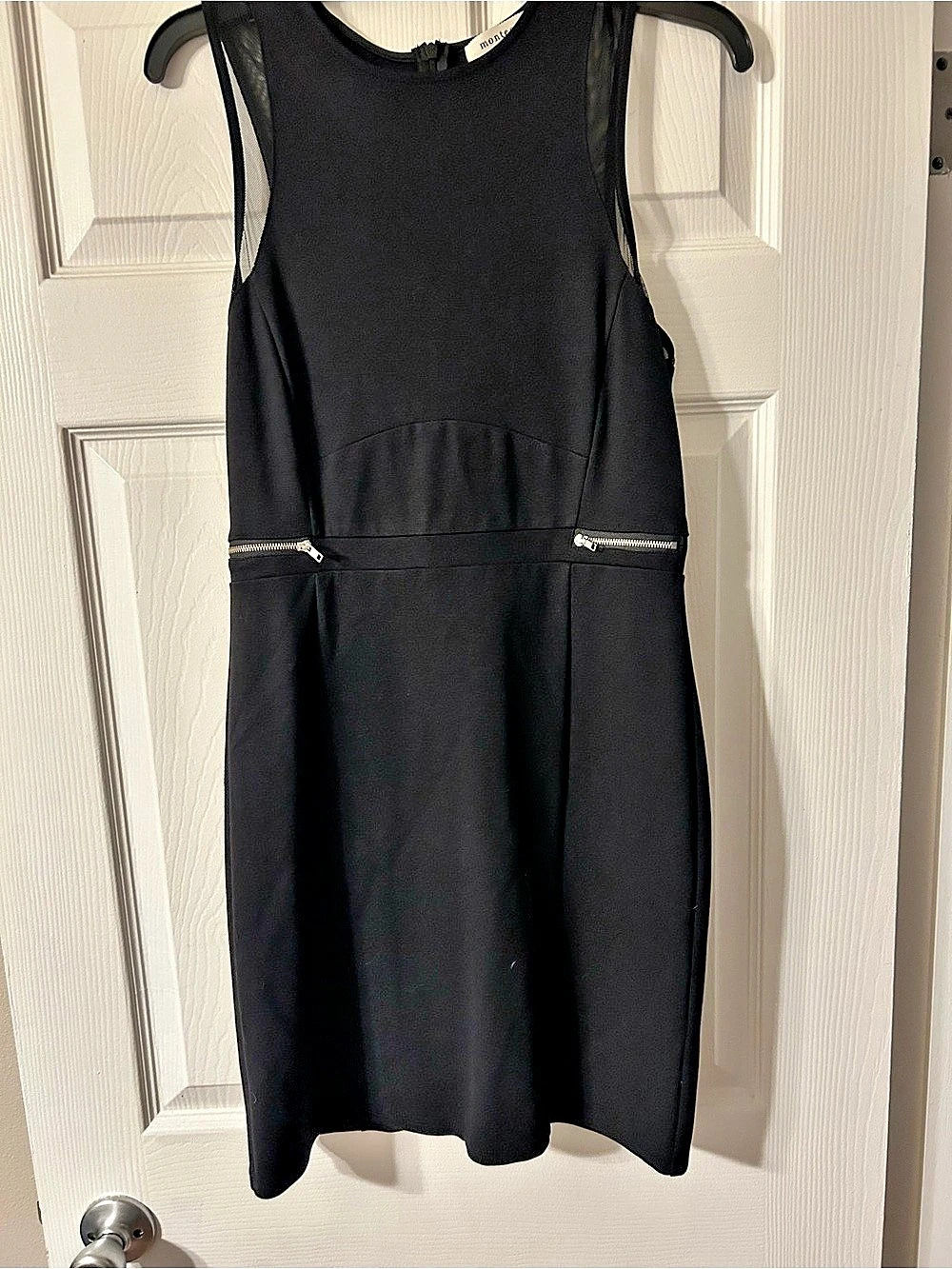Maje Black Midi Dress Size 1 Like New